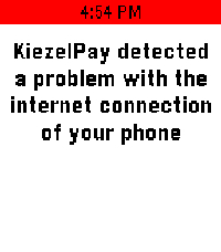 KiezelPay Internet Error